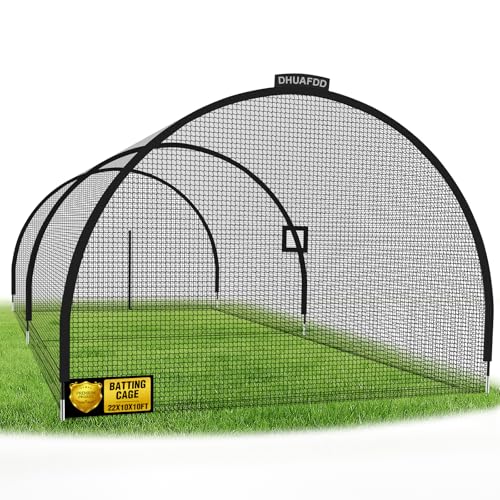 Backyard Batting Cage 22x10x10 ft Steel Frame