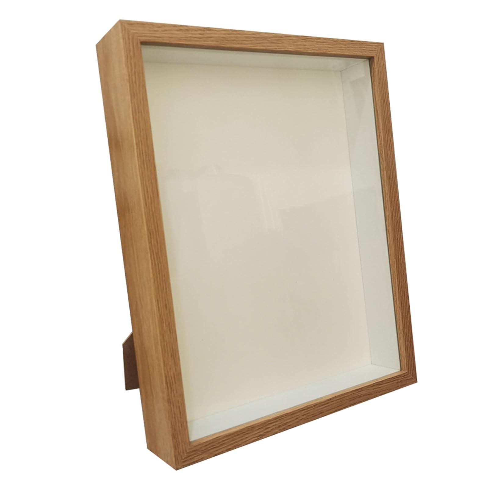 2PCS Shadow Box Frames Bouquet Display Flower Case Depth 3cm Wooden Photo Frame For Displaying Three-Dimensional for Tabletop and Wall(Brown,20X25cm)