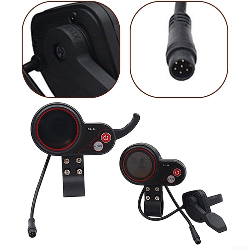 Écran LCD d'accélérateur efficace pour trottinette électrique ZERO89108 avec QS S4 36V6 (instrument + bouton)