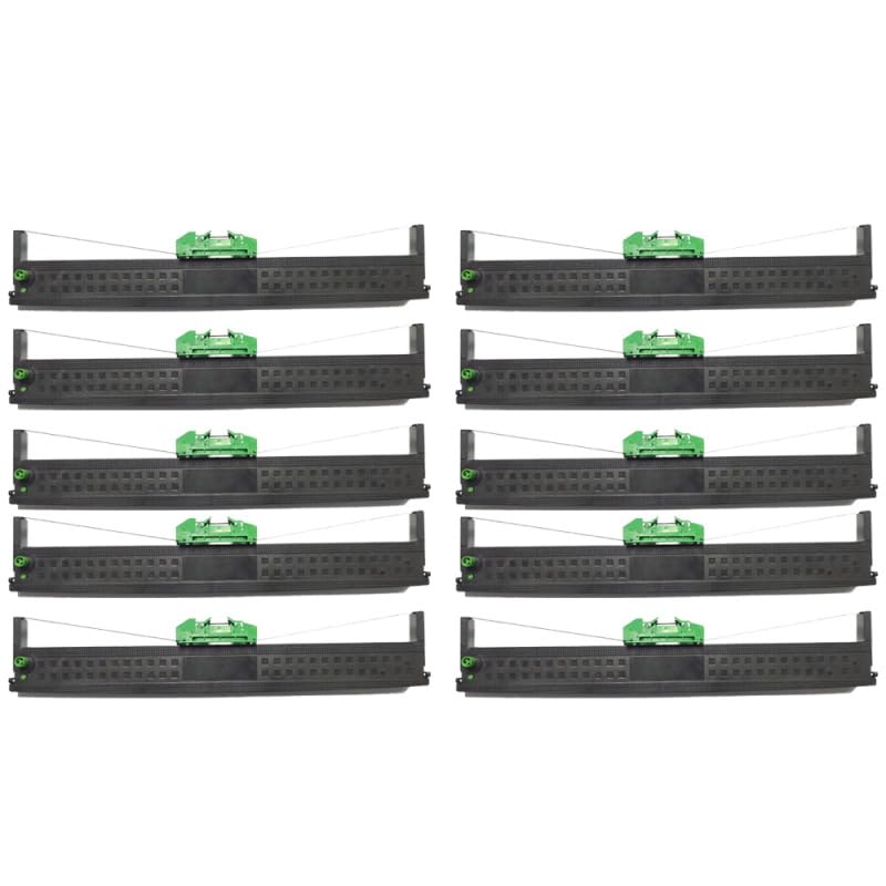 Inkjello Ink Ribbon Compatible With Olivetti PR2 PR2 DMP PR 2E K10 K12 PR2Plus PRII Black (10-Pack)