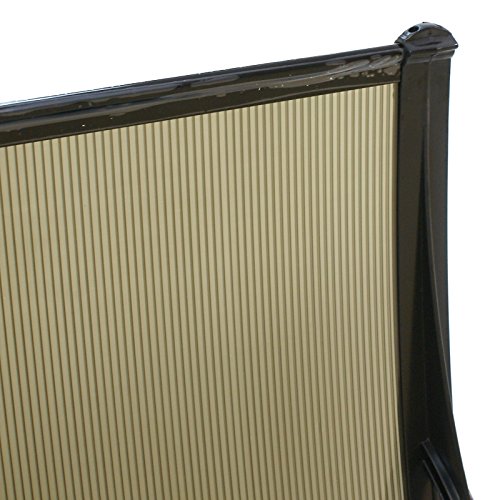 Super Deal 40"X 80" Window Door Entry Awning Polycarbonate Cover Front Door Window Shade Outdoor Patio Canopy Sun Shetter(Brown) #TOP6