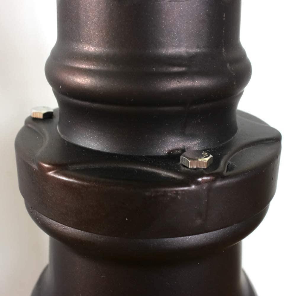 Wodoodporna duża lampa kolumnowa z 3 głowicami do nowoczesnego oświetlenia zewnętrznego w ogrodach, ulicach i ogrodzeniach