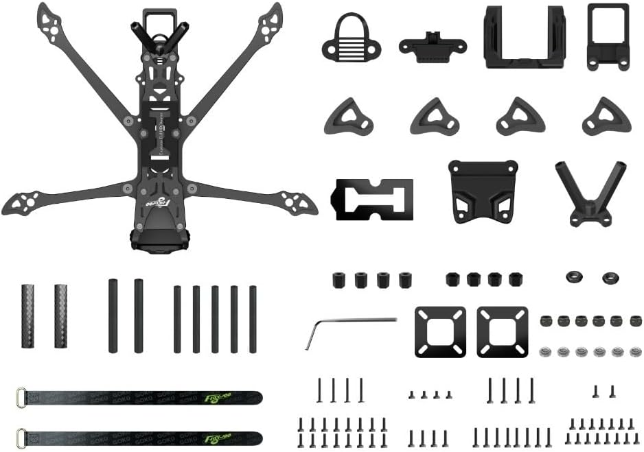 Piezas de drones para Flywoo para Explorer LR O3/O4/O4 PRO 4'' para kit de marco Walksnail El último drone FPV ultracompacto DIY(O4PRO)