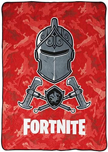 Jay Franco Fortnite Red Knight Camo Blanket - Measures 62 x 90 inches, Bedding - Fade Resistant Super Soft Fleece (Official Fortnite Product)