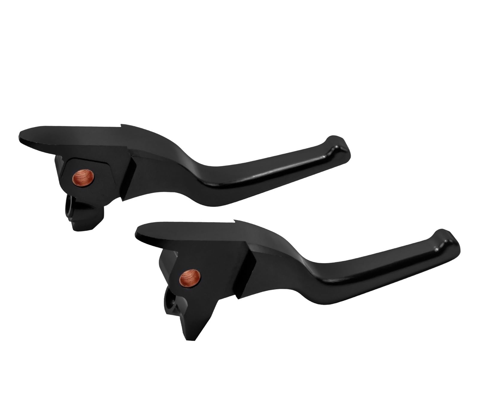 Wkdyriwo Black Brake Clutch Motorcycle Short 3 Fingers Brake Clutch Levers For Har&Ley Touring Electra Street Glide Road King Fltrx Ultra Cvo 2014-16 Motorcycle Brake Clutch Levers