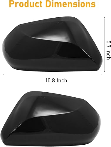 Miniatura 8 de Compatible con cubierta de espejo retrovisor Toyota Camry 2018-2023, tapa de 8 generación para conductor y pasajero, cubierta de espejo retrovisor