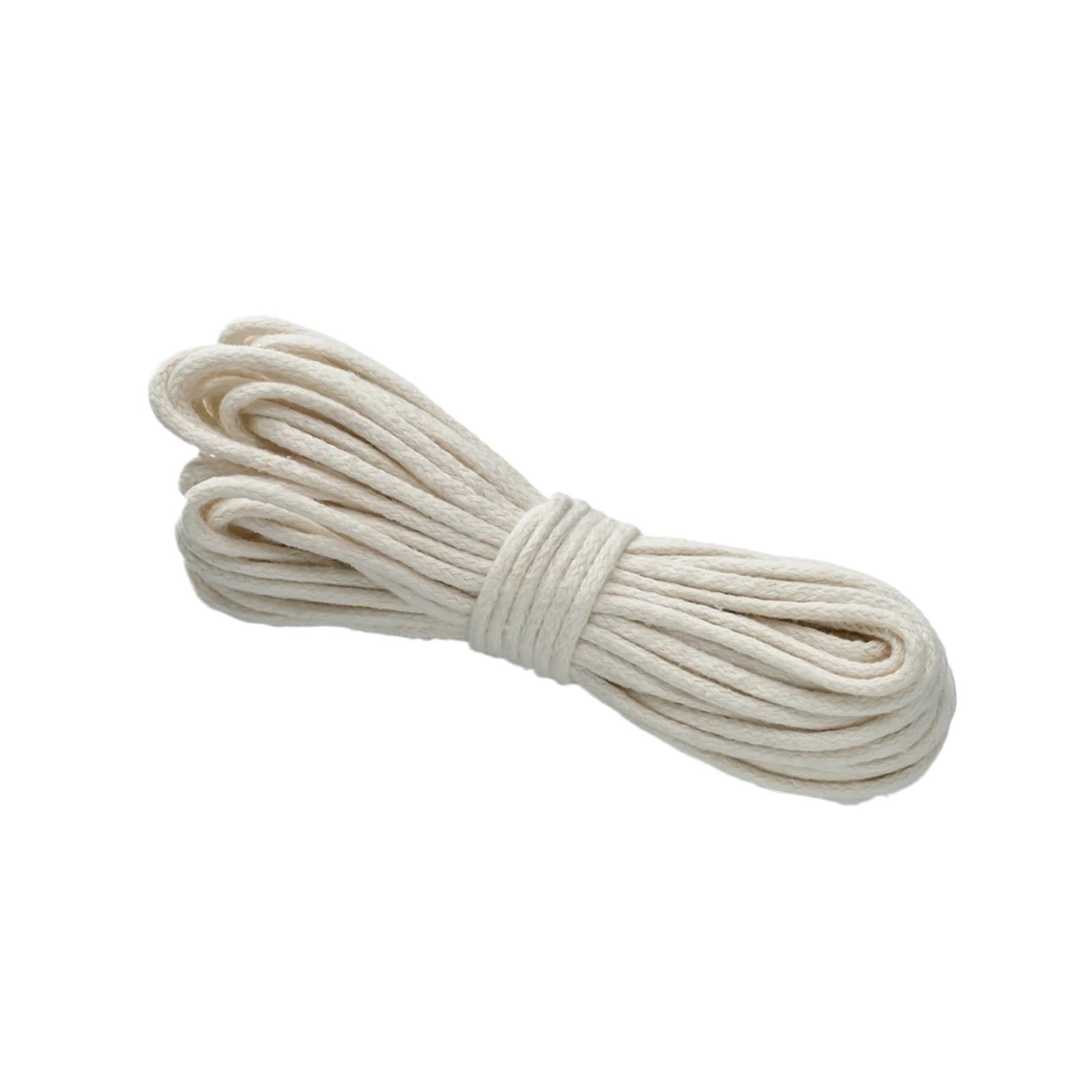 Cotton Macrame Cord 10Meters/roll 3.0mm Braided Cord for Cotton Macrame Rope Crochet Weaving Knitting Small Bundle Packs DIY(Beige)