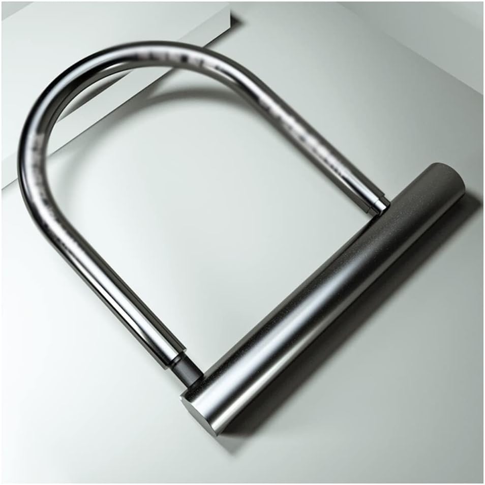 Heavy Locks Heavy Duty Bike U-Lock with 2 Keys Bicycle U-Shaped Secure Lock for E-Bike, Road Bikes, Motorcycle, Shop Doors U-Locks for Bicycles