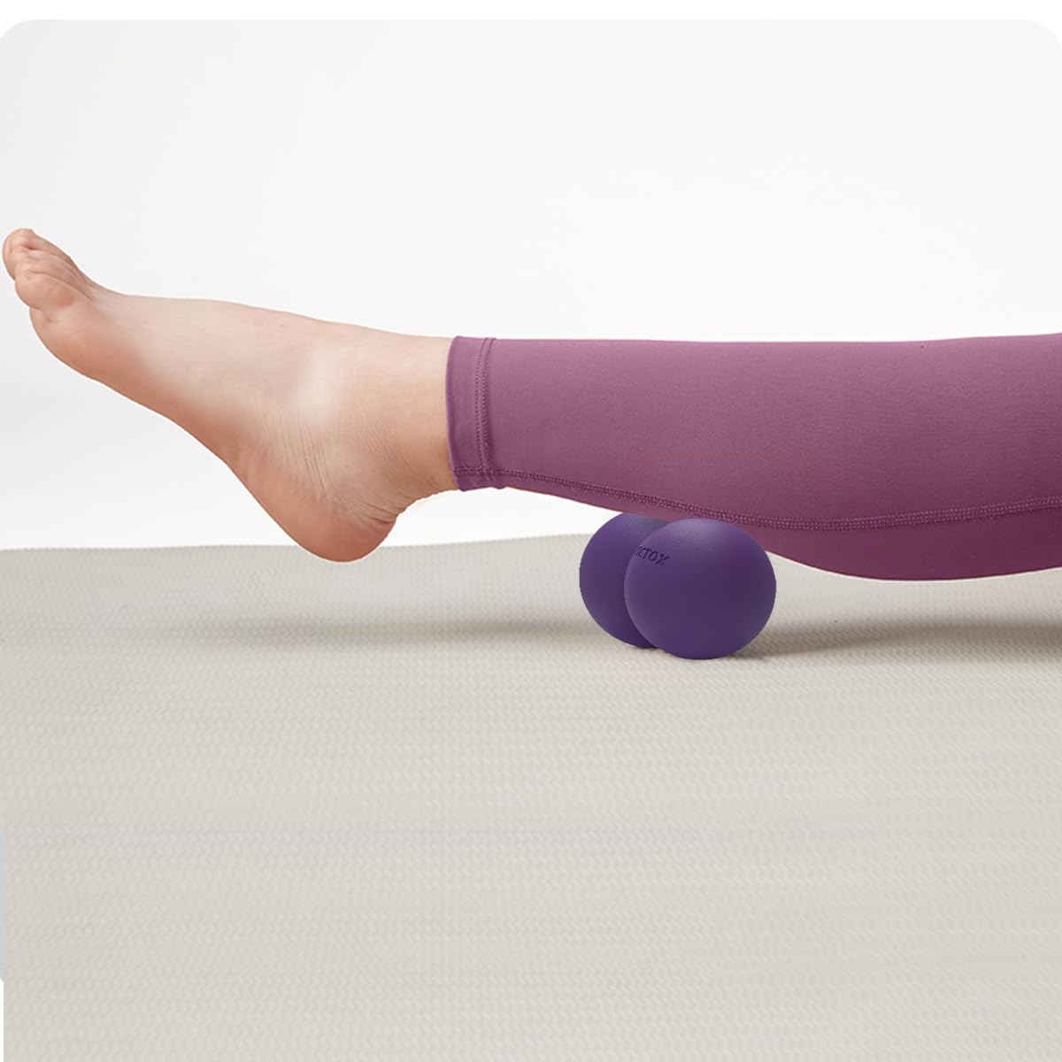 Pelota de masaje de maní, bola de lacrosse doble para dolores musculares, bola masajeadora de liberación miofascial para masaje de tejidos profundos, nudos musculares, terapia de yoga