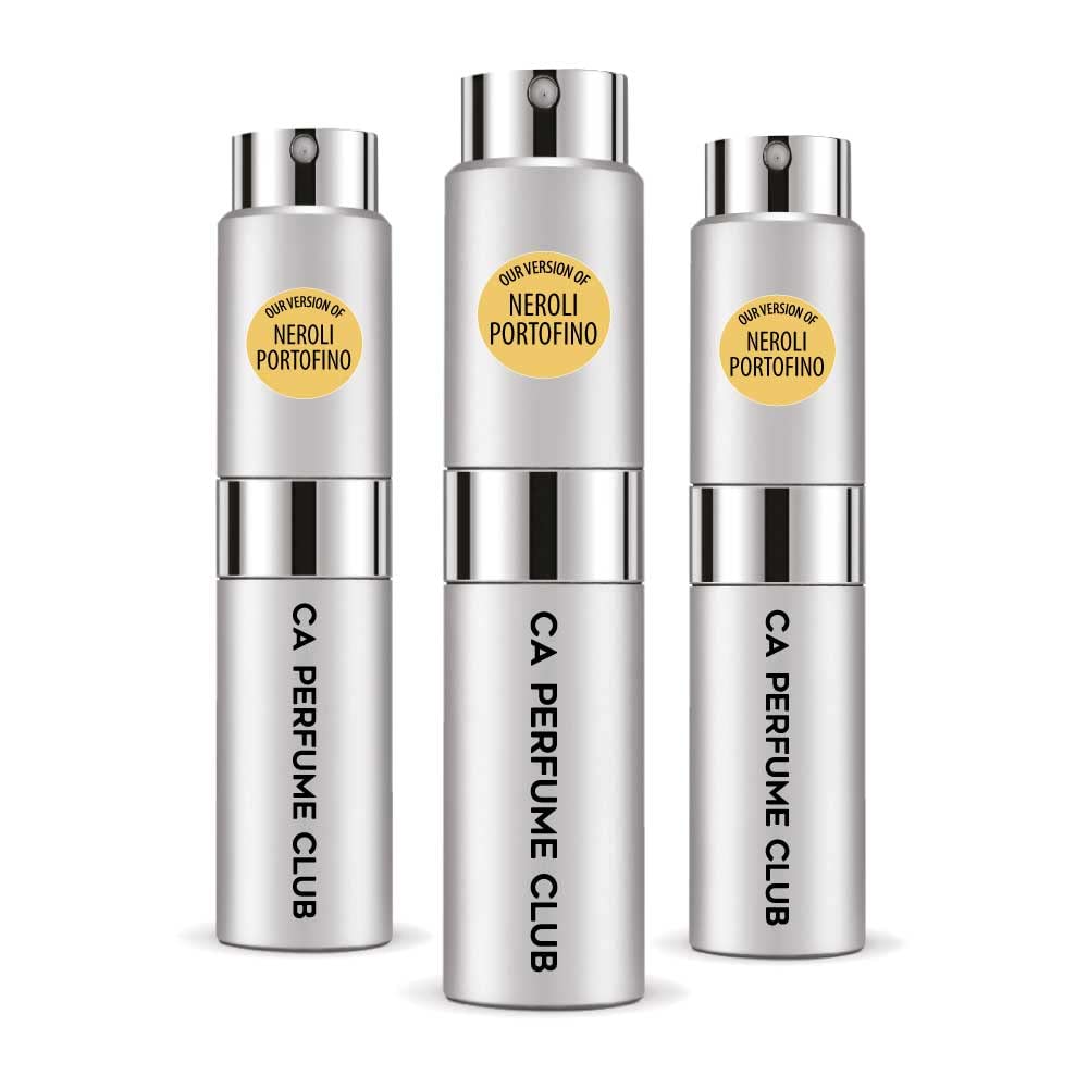 CA Perfume Impression of T. Ford Neroli Portofino For Women & Men Replica Version Fragrance Dupes Concentrated Long Lasting Eau de Parfum Spray Refillable Atomizer Bottle 0.27 Fl Oz-X3
