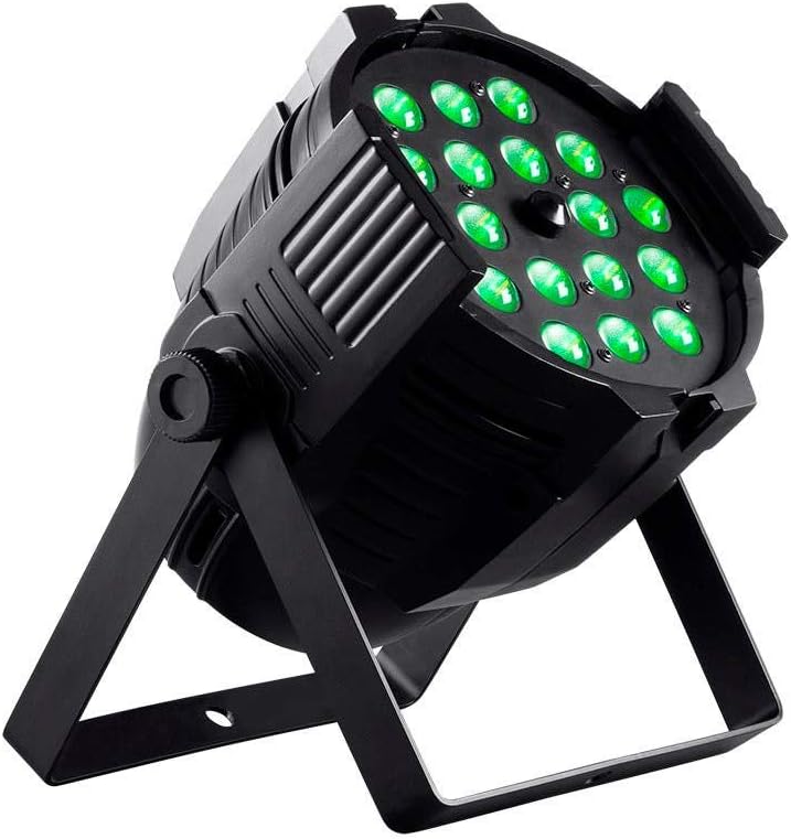Monoprice Stage Right Series LED PAR RGBAW+UV Light with Zoom 7 11 Channel DMX Modes (612712) : Musical Instruments