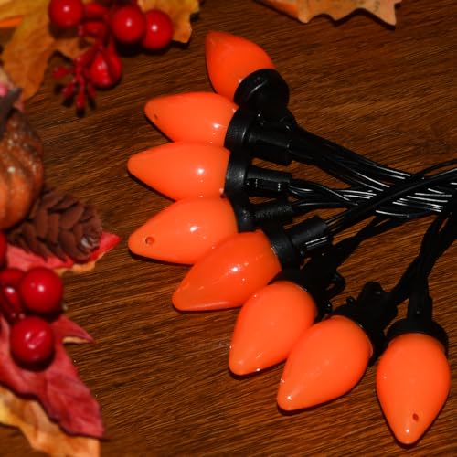 Pasuto 26.4 Ft Orange Halloween Lights, 50 Led Halloween Decorations Outdoor Or Indoor String Lights thumb #5