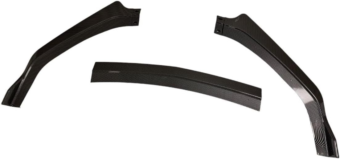 JSD 3-Piece Front Bumper Lip Chin Spoiler for 2024 2025 Mustang GT, EcoBoost Without Performance Pack,Carbon Fiber Style