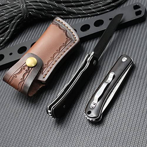 Henceelly 7 Pocket Folding Knife, Men's Tactical Knife Stainless Steel Edc, Padded Locking Back Clip For Outdoor, Camping Fishing 18Cm #TOP6