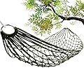 Mesh Rope Hammocks for Outside - Sleeping Hammock Nylon Camping Hammock Large Weight Limit Swing Mesh Hammock Large Hammocks for Outside Nylon Hammocks 8ft Hammock 8 Foot Hammock Sleeping Hammock Tree