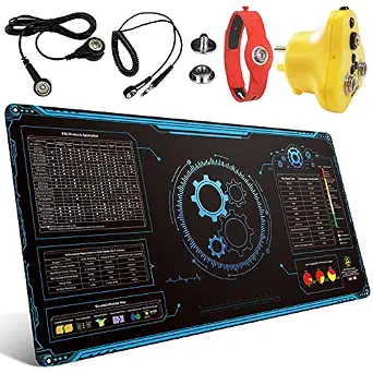 KooMall Large 48x24 Inch Anti Static Mat for Electronics Work