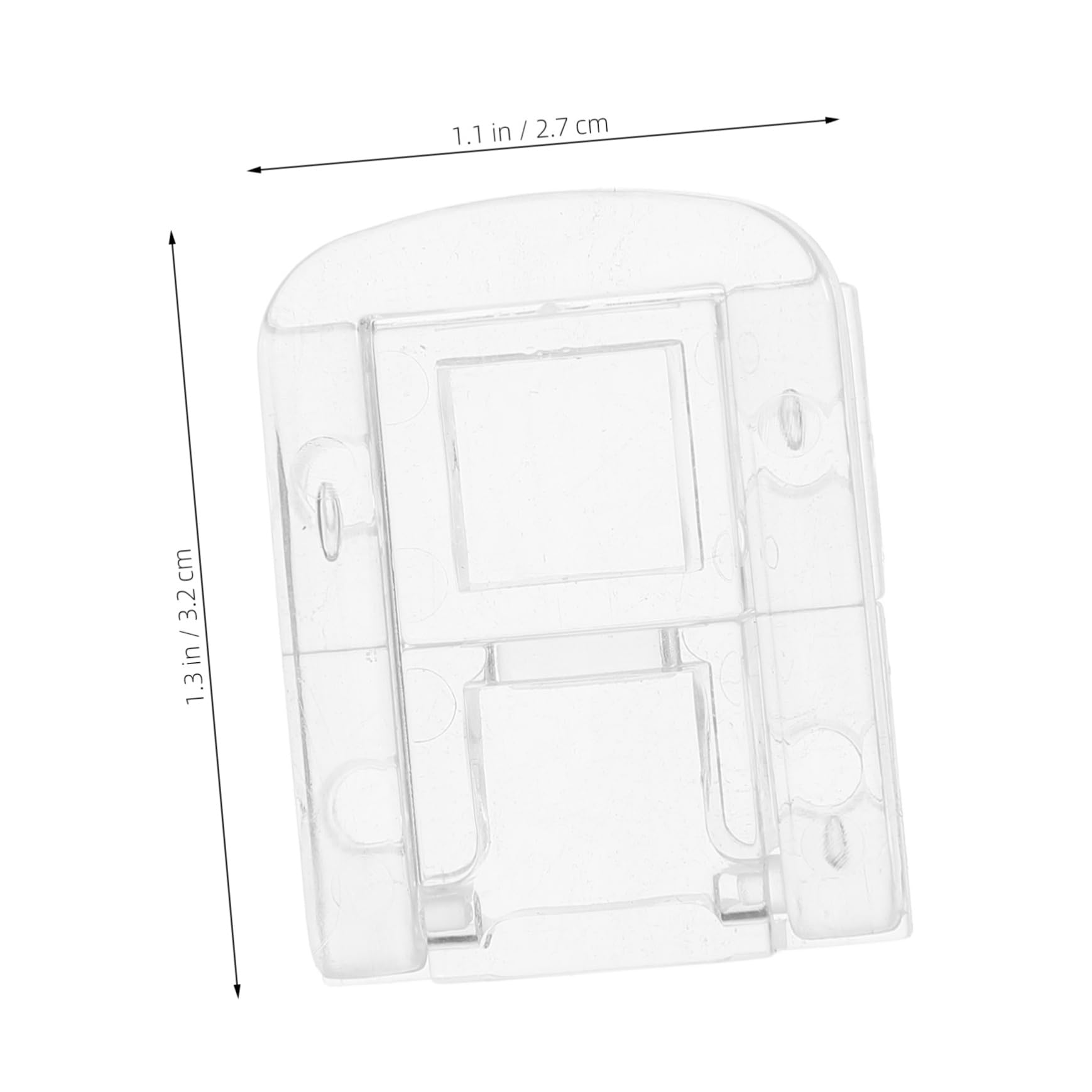Alipis 10 Pack Acrylic Locking Hinge Buckle Small Hasp for Box Cabinet Drawer Fittings Clasp Hasp