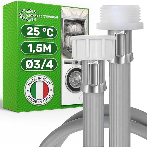 Rallonge Tuyau Lave Vaisselle ou Machine à Laver 1,5m avec Connexions Ø 3/4