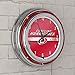 Trademark Global NHL Chrome Double Rung Neon Clock - Carolina Hurricanes