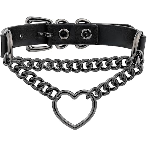 Collier ras du cou en cuir pour entraînement de yoga, jouets pour couple, jeux de chambre à coucher, ras du cou réglable fait à la main avec anneau en...