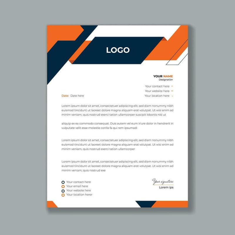 MyTees Customized Letter Head A4 Size | Personalized Multi Color Digital Printed Letterhead | 100 GSM Bond Paper. Pack Of 100 Sheets-image-44