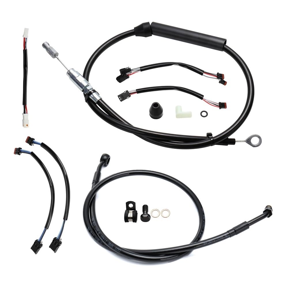 Kit de cables extendidos para manillar 16 ", Cable embrague línea freno, Cables electrónicos acelerador para Softail 2018-2024