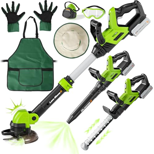 UPGRADED 3-IN-1 Toddler Power Garden Tools