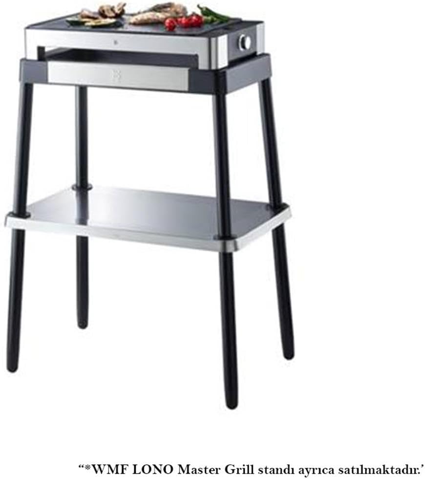 WMF Lono - Barbecue da tavolo a coste, 2000 W, con regolazione della temperatura variabile