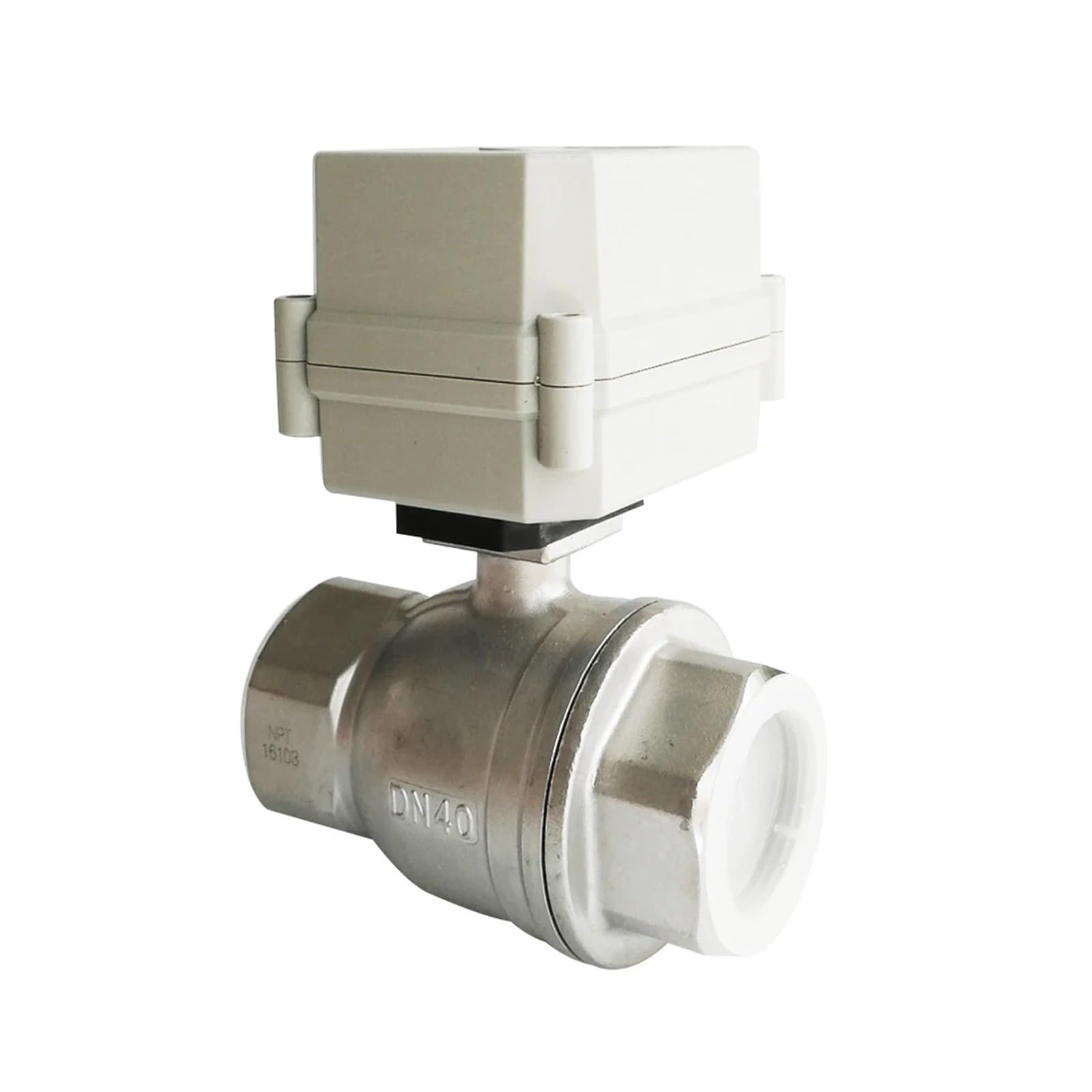 Stainless 1-1/4'' DN32 AC110V AC220V Normally Open Closed Electric Water Valve 10Nm Actuator On/Off 15 Sec TF32-S2-C(B1sp,AC-CR502 Close)