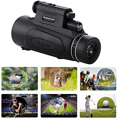 Telescopio monocular 12x42 compacto portátil con trípode miniatura 7
