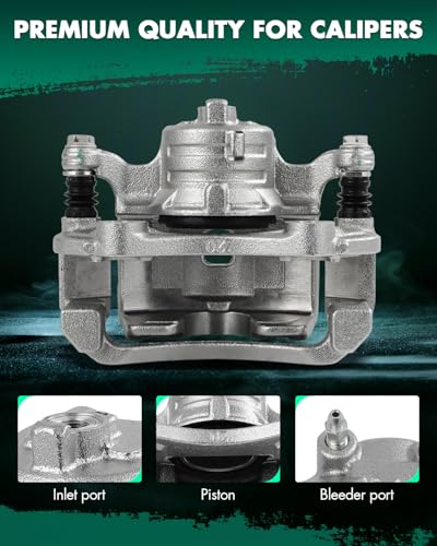 Image of SCITOO 19B6861 Front Right Disc Brake Caliper Assembly w /Bracket For Nissan For March 2012-2015,For Nissan For Micra 2015-2017,For Nissan For Versa 2012-2019,For Nissan For Versa Note 2014-2019