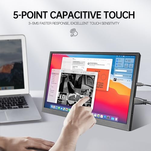 10 inch Monitor Touchscreen Small HDMI Portable Display 1024x600 IPS Computer 10.1 inch Secondary Screen Mini Monitors for Windows Mac Laptop PC - Image 5