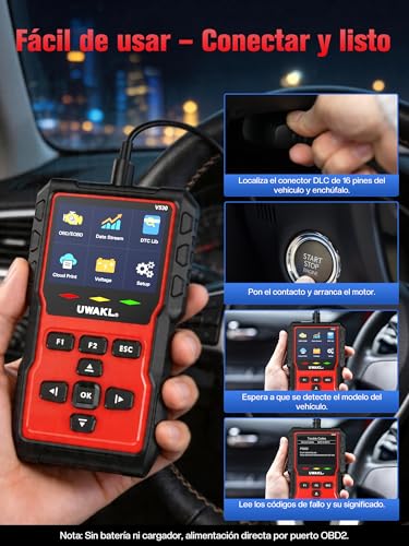 EOBD maquina diagnóstico coche con funciones OBDII completas y lector de fallos 5