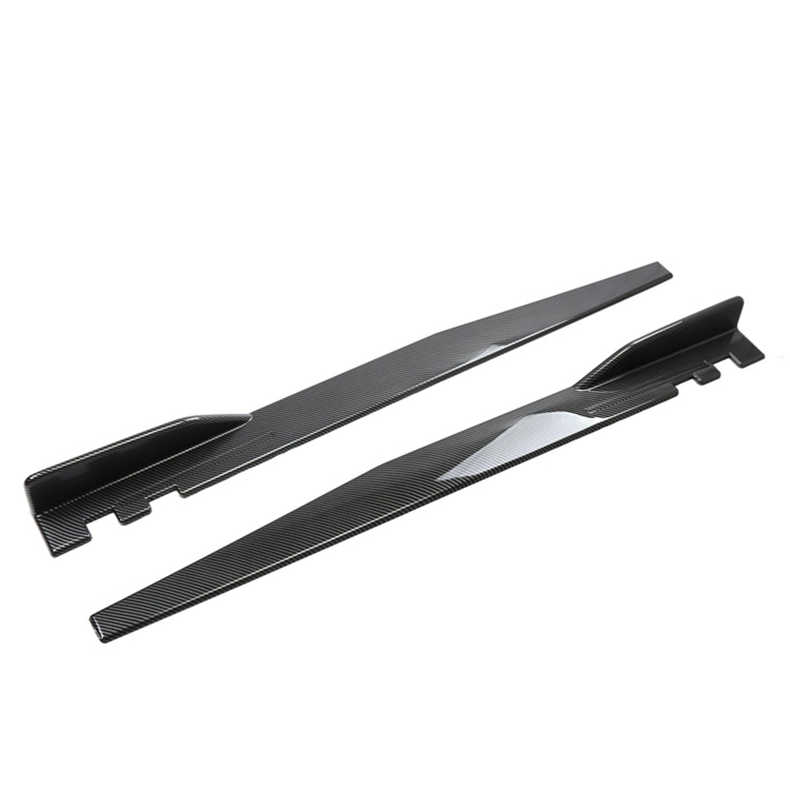 Faldón Lateral para Hyundai i20 2009-2019 2020 2021 2022 2023 2024 2025, Coche Difusor Divisor Rasguño Falda Lateral Extensión Accesorios,Bright Carbon Fiber