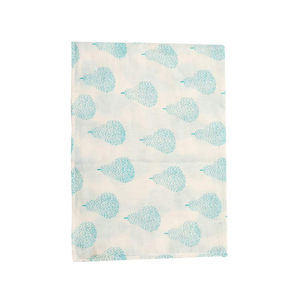 Toalla de baño de muselina para bebé, 2 capas, 27,6 x 45,3 pulgadas, mantas de gasa para bebé para verano (pera)