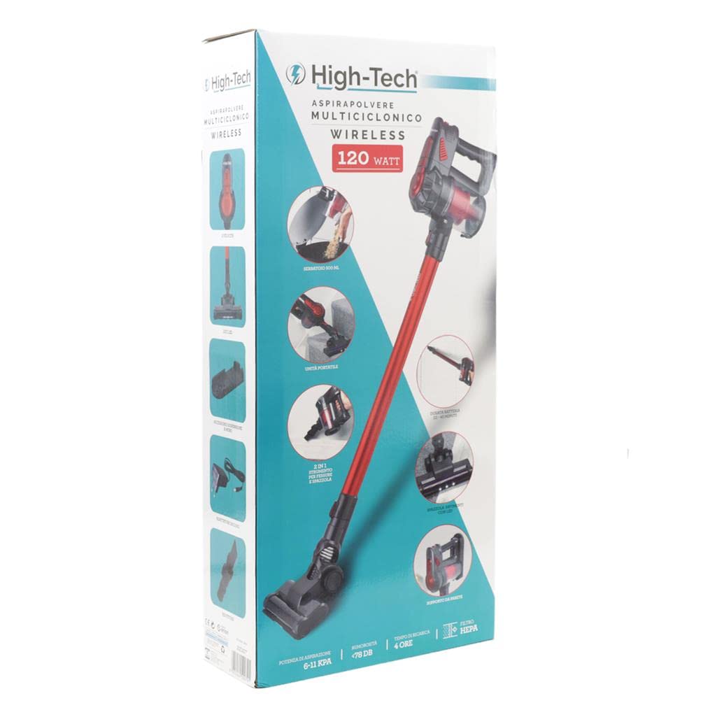 High-Tech ASPIRAPOLVERE MULTICICLONICO WIRELESS DA 120 W