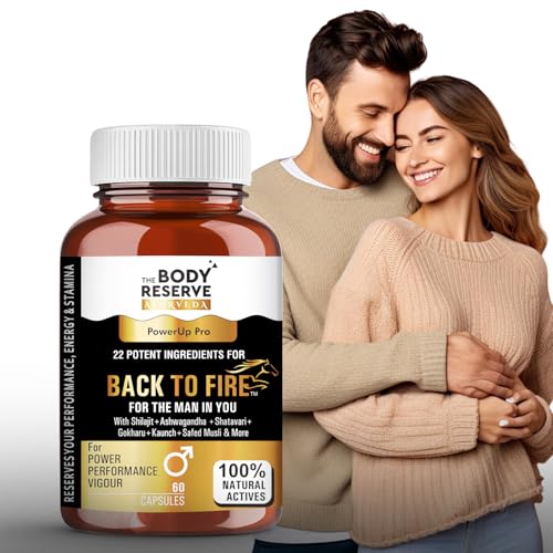 The Body Reserve Ayurveda Back To Fire Capsules For Men With 22 A...