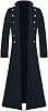 yueewhu Mens Steampunk Coat, Tuxedo, Retro Tailwear, Halloween, Prince, Cosplay Costume, Gothic Style, Military Uniform, Long Coat, Europe, Clothing, Knight, Court Clothing, Jacket, Fancy Dress,