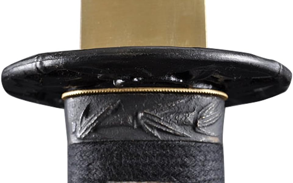 Handmade Sword - Stainless Steel Unsharpened Iaido Training Katana/Wakizashi Sword, Handmade, Full Tang, Black Scabbard