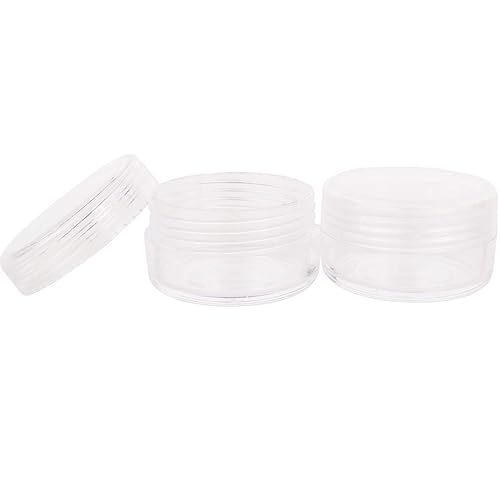 Miniatura 4 de Wopanxye - 12 frascos pequeños de muestra de 0.35 onzas líquidas, contenedor de cosméticos vacío recargable de 0.35 onzas, recipiente redondo de