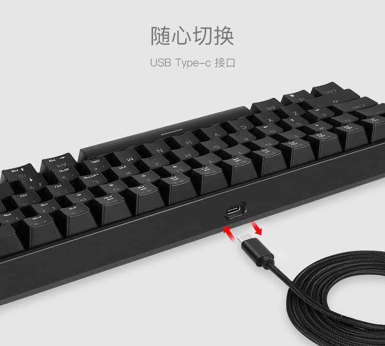 Teclado Gamer Feiyx Mecánico USB QWERTY Compacto miniatura 3