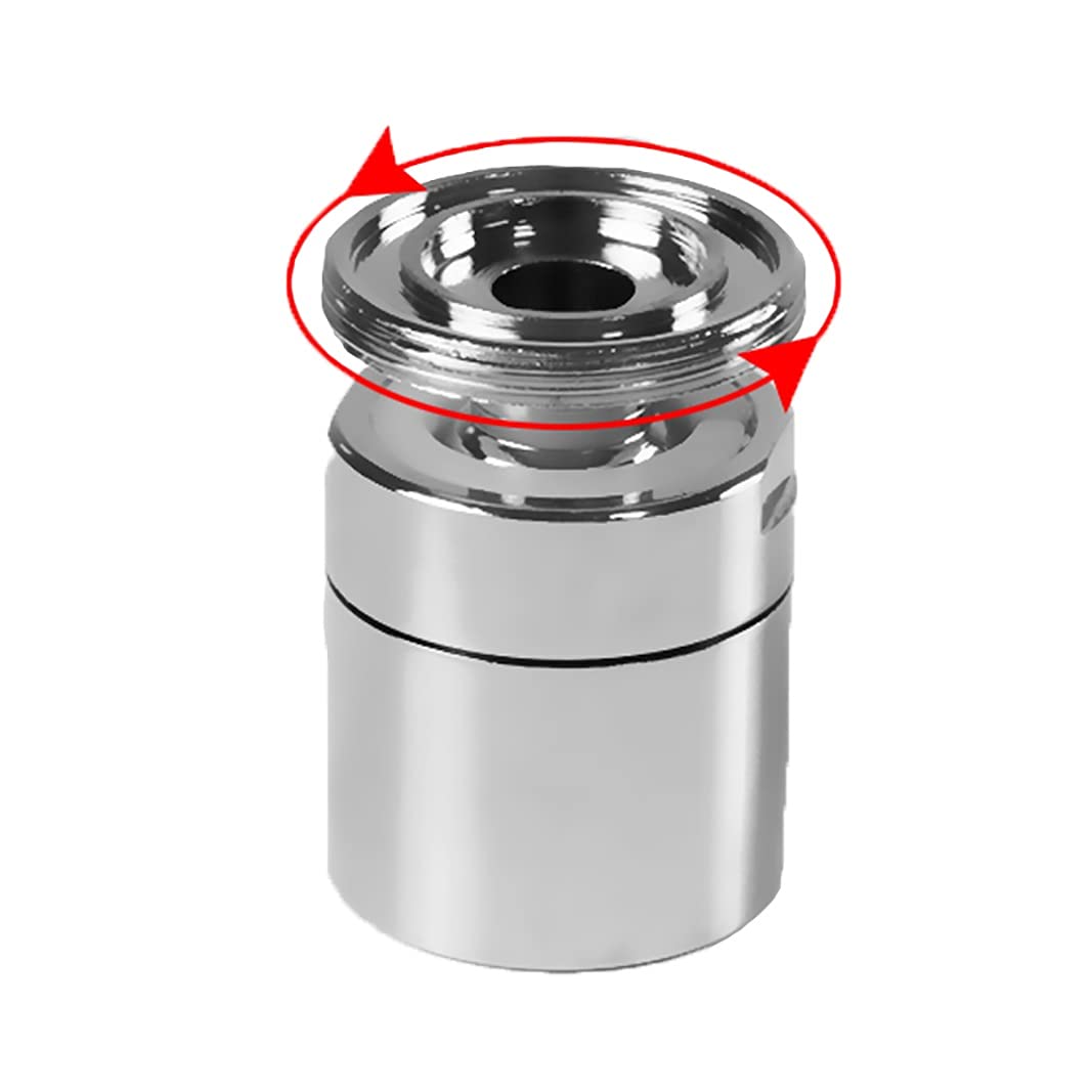 Adapter do kranu, 3-częściowy perlator do kranu kuchennego, obrotowy adapter dyszy 360 stopni, filtr perlator do kranu, gwint męski, mosiężny adapter do kranu 18 mm