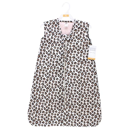 Image of Hudson Baby Infant Girls Long Sleeve Plush Faux Fur Sleeping Bag, Wearable Blanket