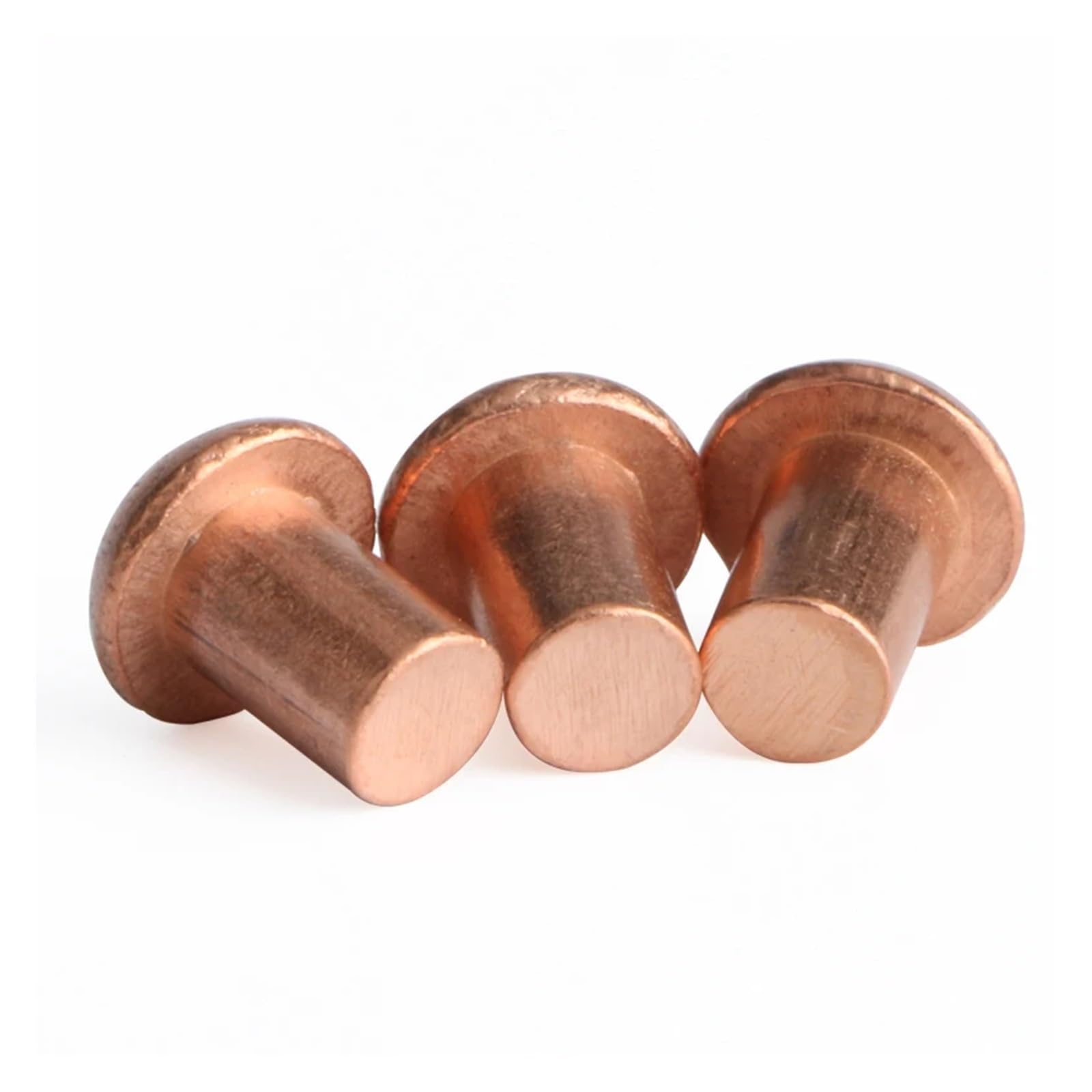 Nity aluminiowe z okrągłą głowicą, Nity miedziane z łbem kulistym, łeb stożkowy, GB867, zestaw 8 szt., rozmiary od M1,5 do M8(45mm,M6 (5Pieces))