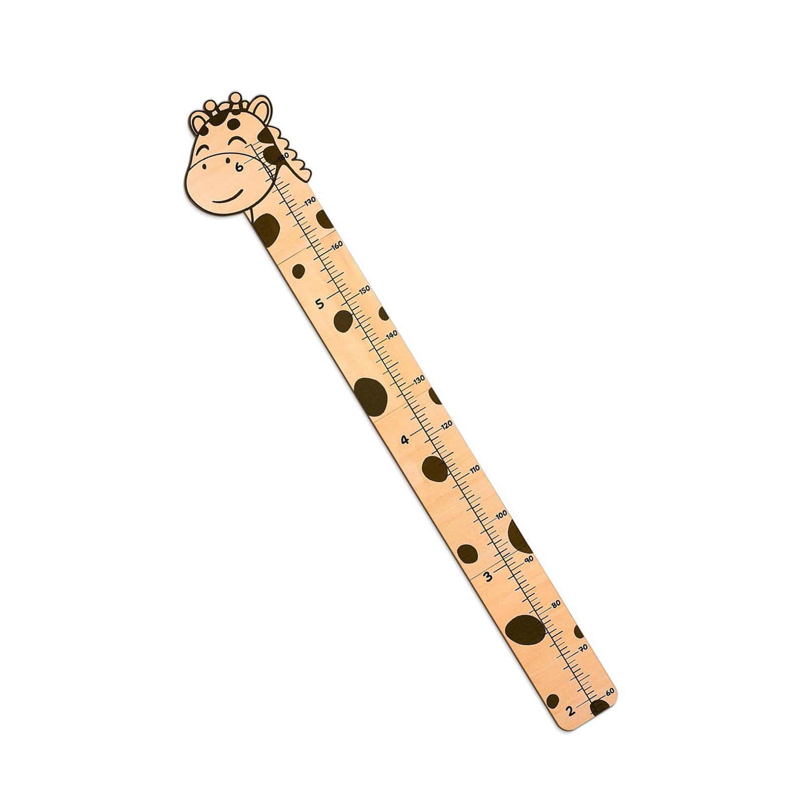 Jazuaiao Kids Growth Chart with Fun Cartoon Giraffe Pattern for Easy Wall Application Nursery Height Measurement Ruler Wall Decal for Children