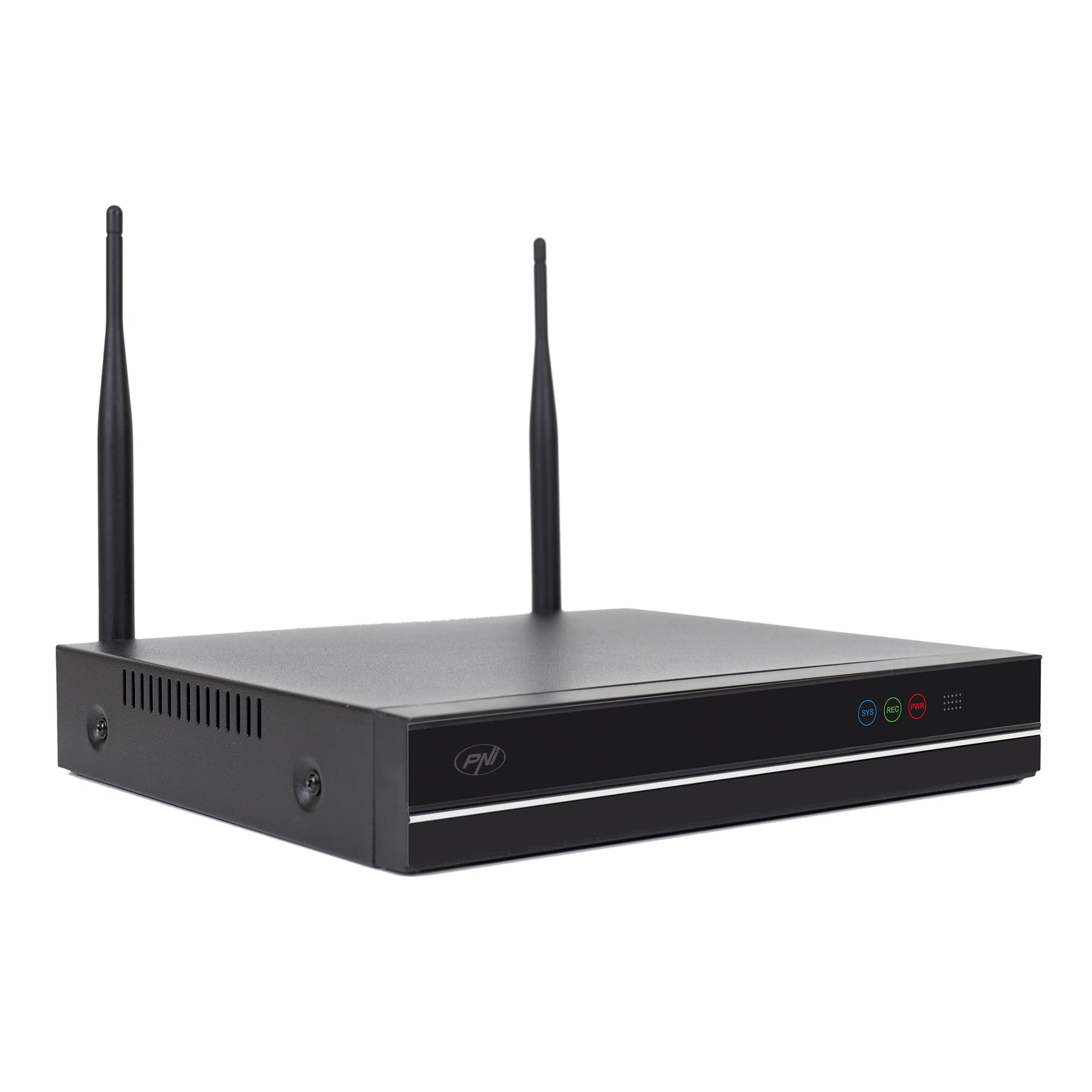 PNI House WiFi660 Kit di videosorveglianza NVR 8 canali e 4 telecamere wireless da esterno 3MP, P2P, IP66