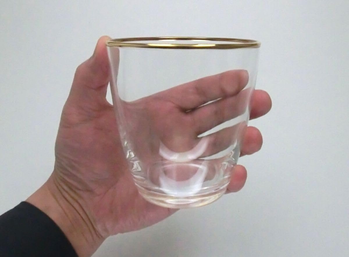 J-kitchens Pair Beer Glass Mini Glass 12.2 fl oz (360 ml), 9.8 fl oz (280 ml), Made in Japan
