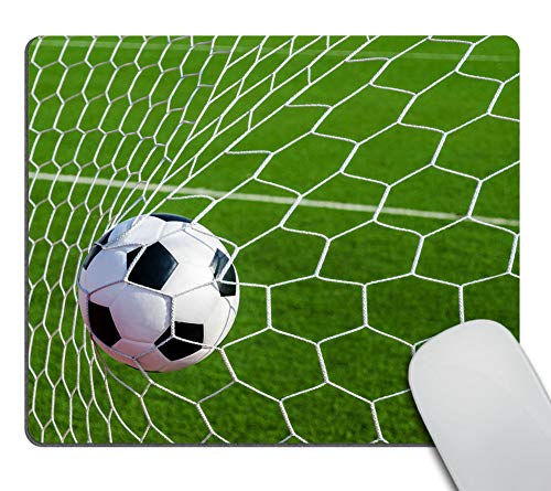 Wasach Gaming-Mauspad, Fußball im Tornetz, Persönlichkeitsdesign, 240 x 200 x 3 mm