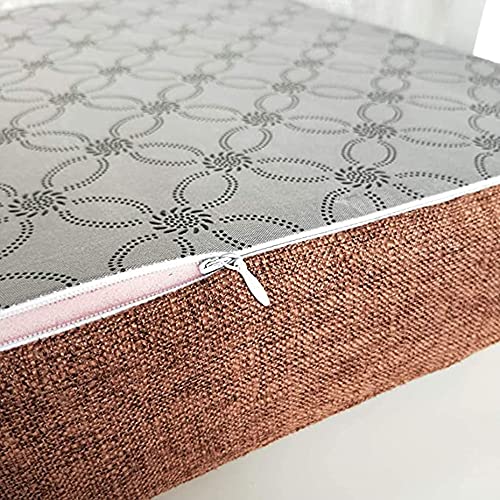 Coussin de banc de jardin 160x45cm marron amovible pour canapé palette en bois - 2