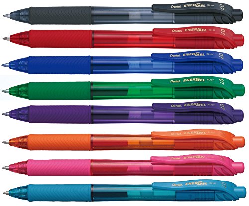 Bolígrafo retráctil Pentel EnerGel X BL107 tinta líquida 0.7mm miniatura 2
